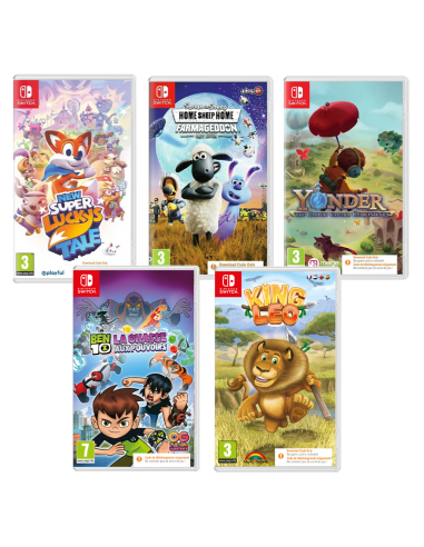 Pack 5 jeux de plateforme Nintendo Switch (Code in a Box) pour bénéficier 