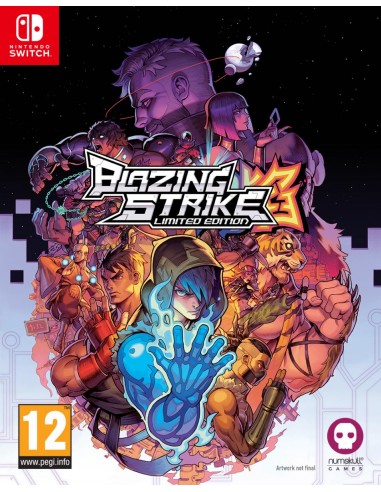 Blazing Strike Collector Edition Nintendo Switch rembourrage situé sous